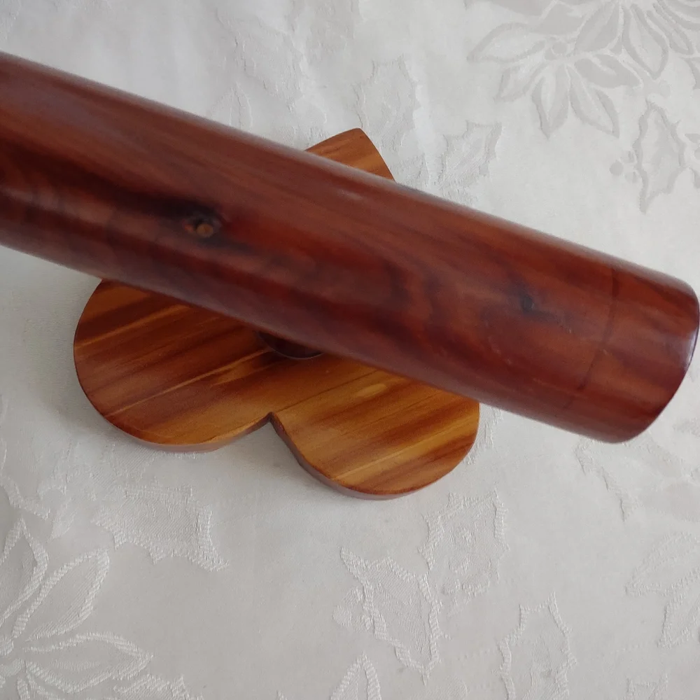 Wood jewelry display T Bar Stand heart Shaped Base
